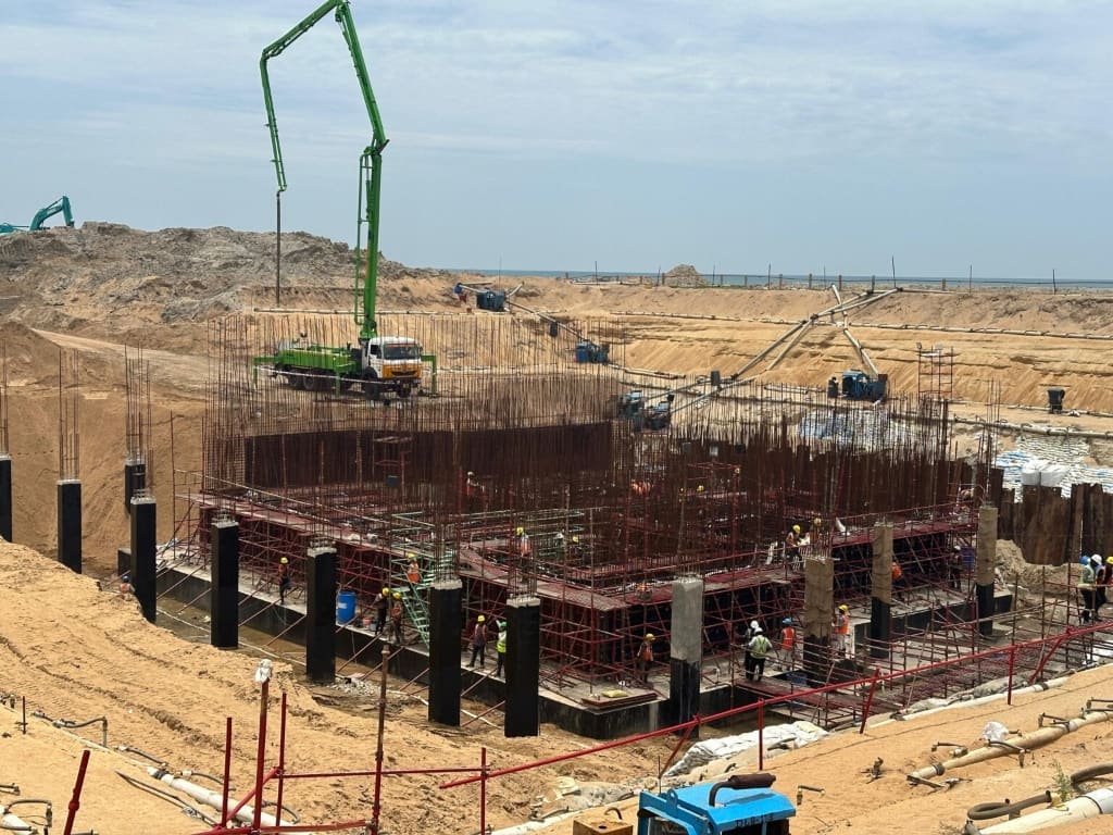 Desalination plant civil works by Sekar Constructions