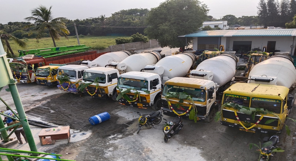 Sekar Constructions Transit Mixer Fleet Lineup