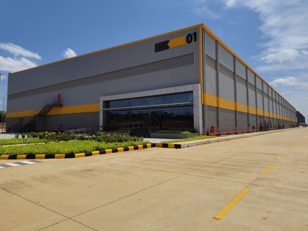 Large industrial storage warehouse facility